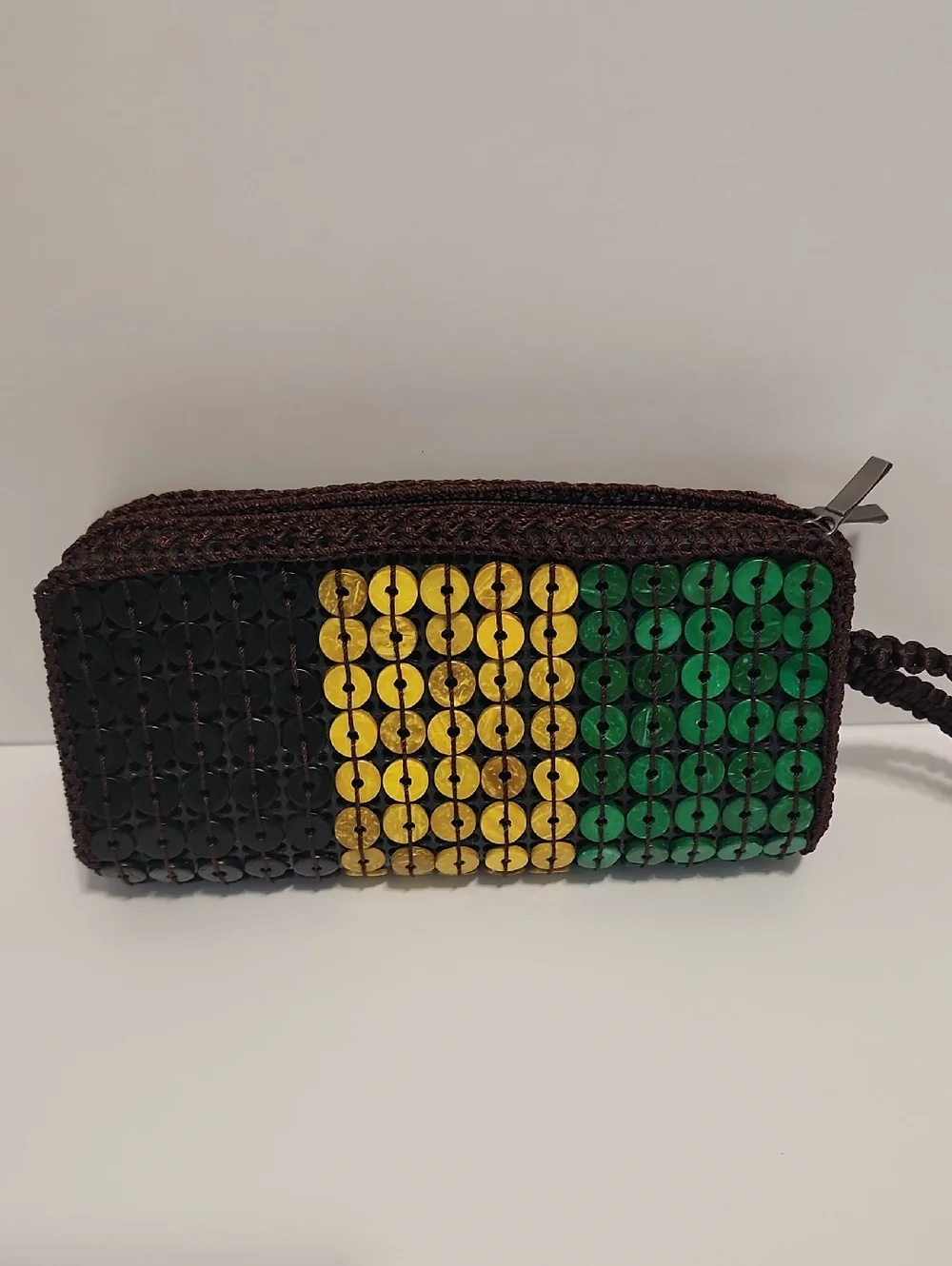 Jamaica Wallet  - Green, Yellow, Brown